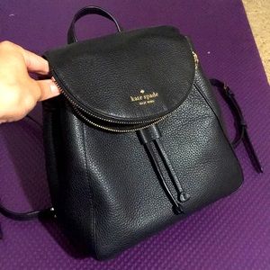 Kate Spade mini black backpack